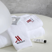 Ensemble de serviettes d'hôtel 100% coton 600 g/m², vente en gros, serviettes de bain, de toilette et de visage en tissu éponge blanc pour hôtel, spa, Airbnb, broderie personnalisée du logo