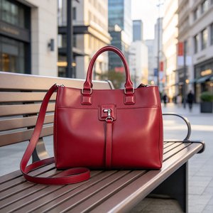 <b>Women</b> Large Capacity Top Handle Tote <b>Bag</b> Turn Lock Closure Removable Shoulder Strap <b>Office</b> Work Daily Handbag - Product Image 6