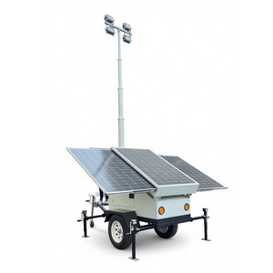 Tour d'éclairage solaire mobile LED de 9 m, étanche IP67, système photovoltaïque de 1410 W pour travaux d'infrastructure hors réseau à distance - Product Image 5