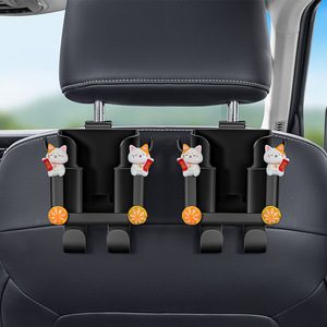 Crochet de dossier de siège auto multifonctionnel, support de tasse arrière, support de téléphone, boîte de rangement intérieure pour voiture, support de <span class=keywords><strong>parapluie</strong></span> - Product Image 6