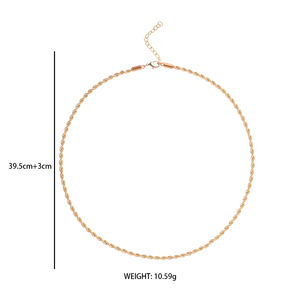 أفضل اختيار للموضات العصرية الرائعة الفاخرة مجوهرات نسائية 18 قيراط الذهب قلادة مصمم للارتداء اليومي - Product Image 3