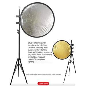 1. KAMPHO Silver & Golden Réflecteur <span class=keywords><strong>photo</strong></span> 2-en-1 Réflecteur rond pliable pour <span class=keywords><strong>portrait</strong></span> Natures mortes Lumière de remplissage - Product Image 4