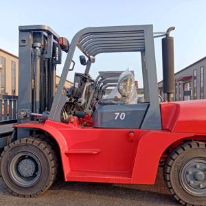 Empilhadeira Diesel Heavy Duty 2WD 4WD 3ton Road Rough Terrain Empilhadeira Bucket Empilhadeiras para Retail Industries Novo - Product Image 6