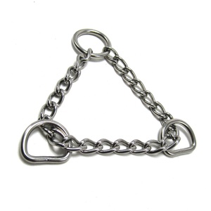 Cadena Martingale de Acero Inoxidable Ecológica y Ajustable con Anillos en D de 3/4\" para Collares de Perro - Product Image 3