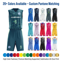 Uniforme de Baloncesto Personalizado al por Mayor con Sublimación, Tela de Malla Transpirable, Uniforme de Baloncesto para Equipos Masculinos