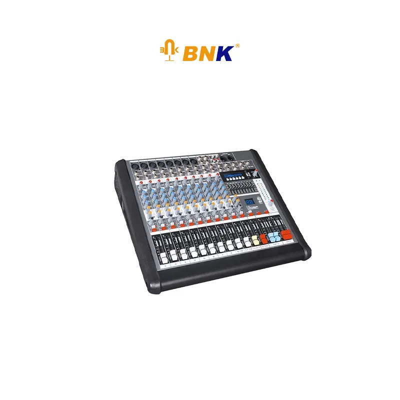 Werkslieferant 8/12 Kanal angetriebene Audio-Mixkonsole leistungsstarker Schallmixer mit Verstärker des Schallsystems für Party MJR-12