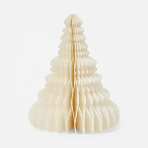 Milieuvriendelijk 120gsm Papier Kerstboom Honingraat Ornamenten Met Magneet Voor Xmas Festival Huisdecoratie