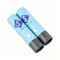 Tube en carton kraft personnalisé résistant aux enfants avec bouton CR et insert de protection en EVA pour emballage de cartouches d'huile