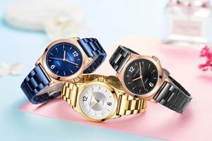 Mini Focus 0308L Montre-bracelet pour femmes en or rose à quartz en acier inoxydable Montre de luxe pour femmes - Product Image 6