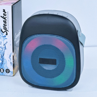 Haut-parleur Bluetooth portable RGB 5W, mini haut-parleur sans fil étanche pour l'extérieur, prend en charge BT TF USB AUX FM TWS, charge Type-C