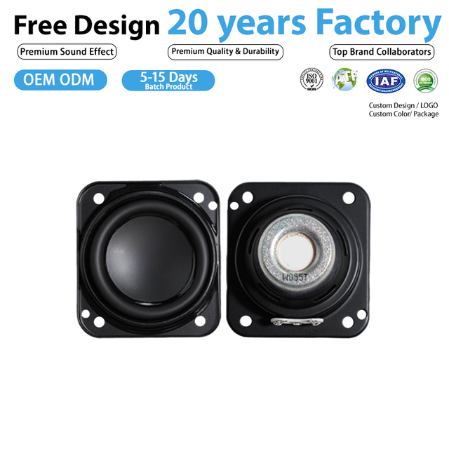 Factory Direct 1.75 Inch Full Range Metal Car Speaker 5W 4 Ohm High Fidelity OEM Automotive Sound System Accessories
