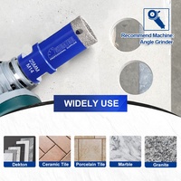 Diamante soldado al vacío, sierra perforadora Dekton, broca de núcleo de diamante de mármol cerámico, herramientas de perforación de granito, múltiples orificios para baldosas de porcelana