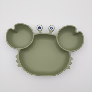 Plaques d'aspiration pour bébés et tout-petits-100% silicone, vaisselle reste en place, conception divisée pour les <span class=keywords><strong>mangeurs</strong></span> difficiles - Product Image 1