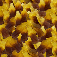 OEM Wholesale Chewy Candy Fruity Sweet Flavored Gummy Snakes in Cola Shape Soft Texture Candy for Kids