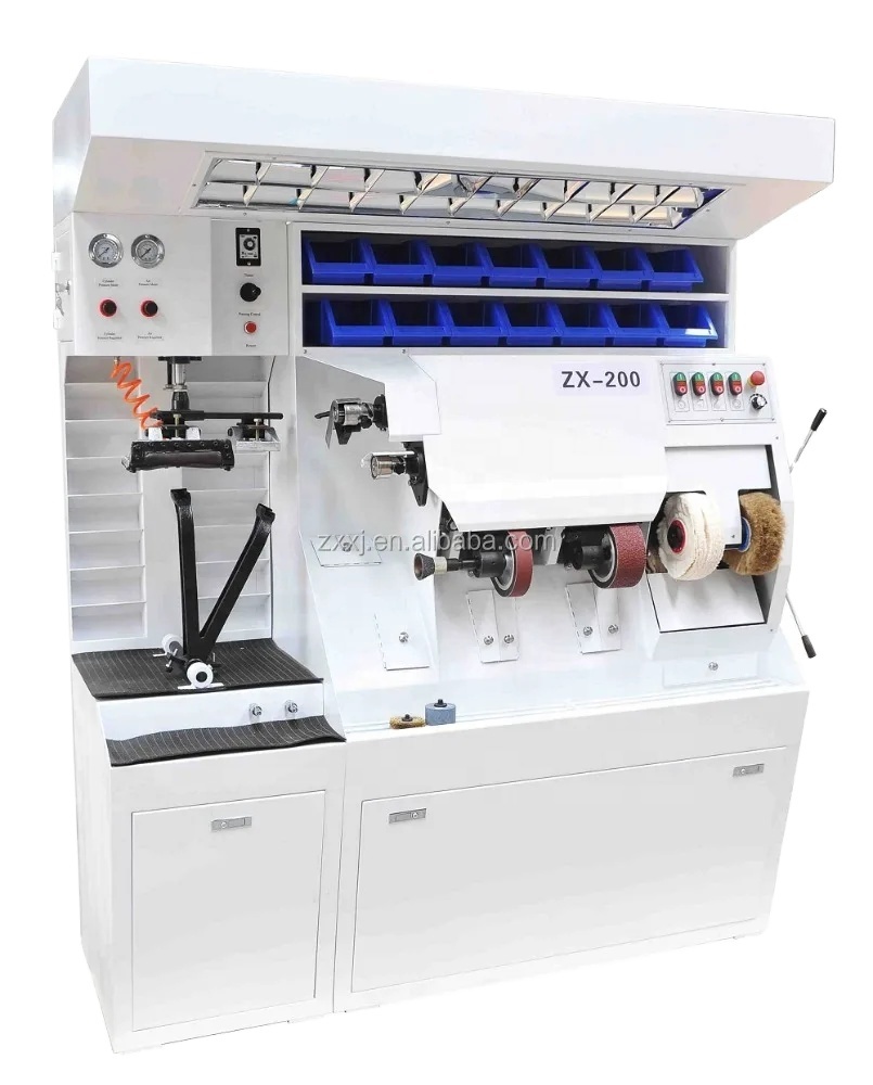 machinさん専用 Shoe Repair Machine Finisher ZX-200 with Press - Vacuum, Sanding