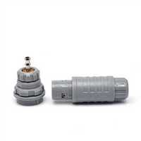Conector de Enchufe Híbrido Eléctrico de 3P M20 de 8 Pines, Tipo VGA, de Plástico, Autoblocante, de Empuje y Tracción, Corriente Nominal