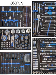 368Pcs Chất Lượng Cao Crv Chất Liệu Tay Điện Công Cụ Thiết Lập Tùy Chỉnh OEM EVA Bao Bì Bao Gồm Tua Vít Và Ổ Cắm Thiết Lập - Product Image 6