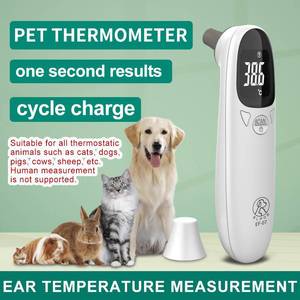 Thermomètre de Luxe en ABS pour Animaux de Compagnie (Chats et Chiens) – Rechargeable, Mesure Rapide de la Température, Écologique, Utilisation Auriculaire, Forme Arrondie – Vente en Gros - Product Image 5