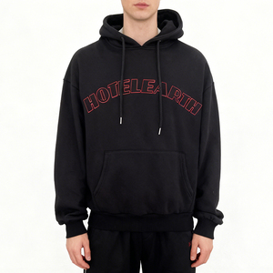 Sweat-shirts à capuche surdimensionnés personnalisés pour hommes, en coton épais 100%, vierges, à enfiler, avec poche, pour impression, unisexe, streetwear, fabricants - Product Image 3