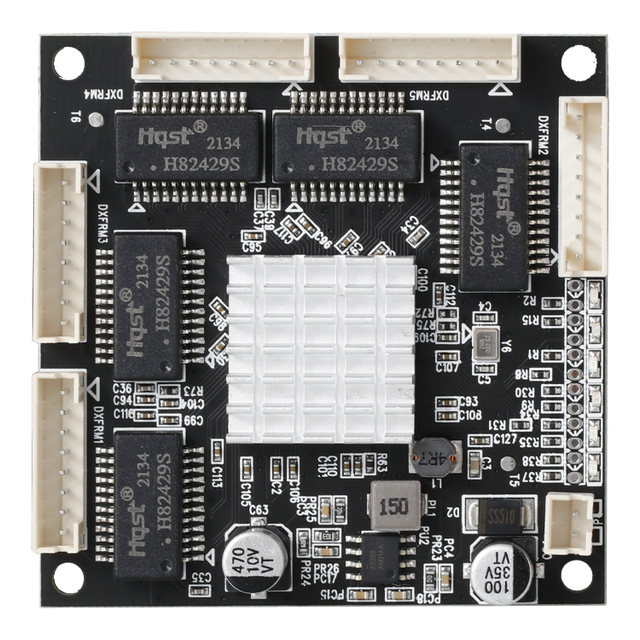 Customizable OEM ODM 5-port Gigabit Switch Module in LED Line 5 Port 10/100/1000M Contact Port 5V-24V PCBA Motherboard