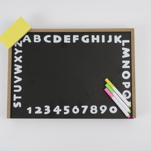 Tablero de dibujo magnético de madera para niños, rompecabezas educativo de doble cara para niños de 3 a 6 años con números, letras y marcadores - Product Image 1