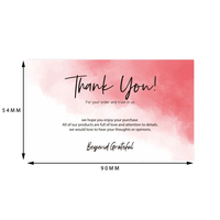 Tarjeta de Agradecimiento Personalizada con Logotipo de Diseño Personalizado para Empresas, para Agradecer por Apoyar mi Pequeña Empresa, Decoración de Caja de Regalo
