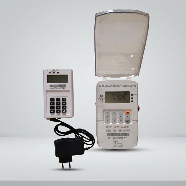 STS Prepayment Ultrasonic Smart Water Meter With CIU Keypad Token Lora Lorawan 4G GPRS OEM Prepaid Water Meter (STS Type)