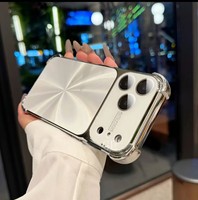 Étui de protection pour téléphone avec protection d'appareil photo Aurora Electroplate de luxe pour 17 Pro Max, couverture intégrale, TPU antichoc, étanche