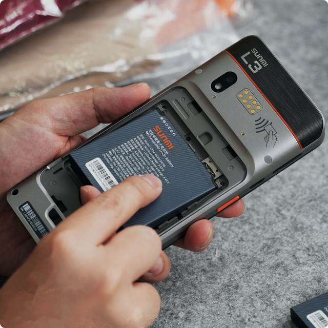 Industrial Rugged SUNMI L3 Handheld PDA Machine Retail Cash Register Barcode Scan Bidirectional NFC PDAs