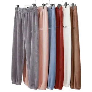 Pantalon design coréen pour femme, vêtement de maison, mode hiver, OC280