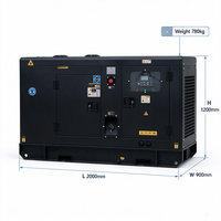 Yuchai 30kW 37,5kVA Geräuscharmer Dieselgenerator 3-Phasen Schalldichtes Aggregat mit Reinkupfer-Alternator für Gewerbe und Notstromversorgung CE