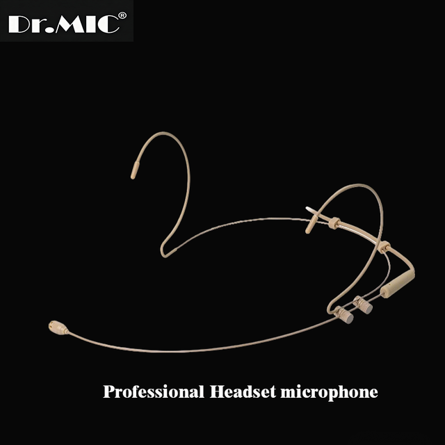Invisible Headwear Headset Microphone Lavalier Microphone for Teaching Stage Performance with Bodypack
