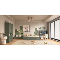 NOVA ensemble de meubles de chambre d'enfants cadre de lit pour enfant ensemble de lit moderne en bois pour enfants avec armoire latérale et armoire