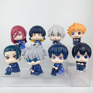 8 Estilos Q Ver. Figura de Anime de PVC de Jujutsu Kaisen, Gojo Satoru, <span class=keywords><strong>Blue</strong></span> <span class=keywords><strong>Lock</strong></span>, Isagi Yoichi, Haiyuu Hinata Shoyo, en Posición Sentada - Product Image 2