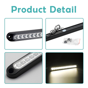 Barra de Luces LED de Reversa para RV, 252 mm, Delgada, DC 10-30V, Impermeable, Luz Trasera para Autocaravana, Yate, Camión, Remolque, Luz de Reversa para RV <span class=keywords><strong>JDA</strong></span> - Product Image 4