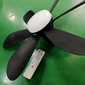 <b>Ceiling</b> Fan <b>Light</b> 6 Blades E27 Led <b>Remote</b> <b>Control</b> Flush Mount Plastic Body Ac Motor - Product Image 2