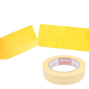 Cinta de Papel Crepé Amarilla para Enmascarar Automóviles, 24 mm x 40 m, de una Sola Cara, Adhesivo de Goma de Bajo Ruido, Fabricada en China para el Cuidado de la Carrocería y la Estética Automotriz - Product Image 4