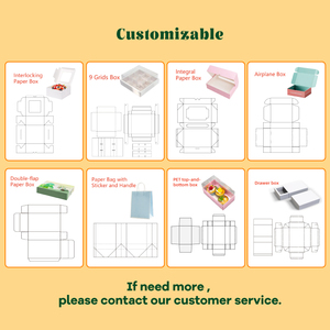 Boîte en papier personnalisée pour la pâtisserie, la boulangerie, les gâteaux, les donuts, les aliments, les bento, impression offset - Product Image 4