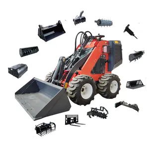 Garden Transporter carriola Mini Dumper idraulico pala autocaricante Dumper cingolato Skid Steer Loader