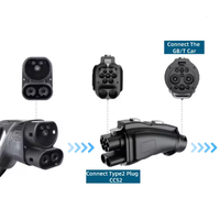 Adaptateur de charge rapide pour voiture électrique DC, adaptateur de charge CCS2 GBT, adaptateur CCS2 vers GBT