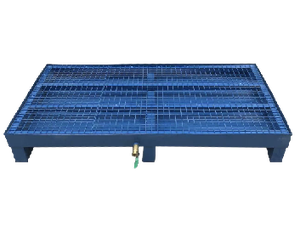 Pallet thép sản xuất nhiệm vụ nặng nề bề mặt phẳng 3 skids cấp thực phẩm hợp vệ sinh Pallet thép tùy chỉnh kích thước toàn bộ HDPE nhiệm vụ nặng nề - Product Image 6
