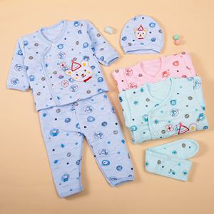Conjunto de 8 Piezas de Pijamas de Algodón Acolchado de Alta Calidad para Bebés, Ropa de Invierno Cálida y Gruesa para Bebés - Product Image 6