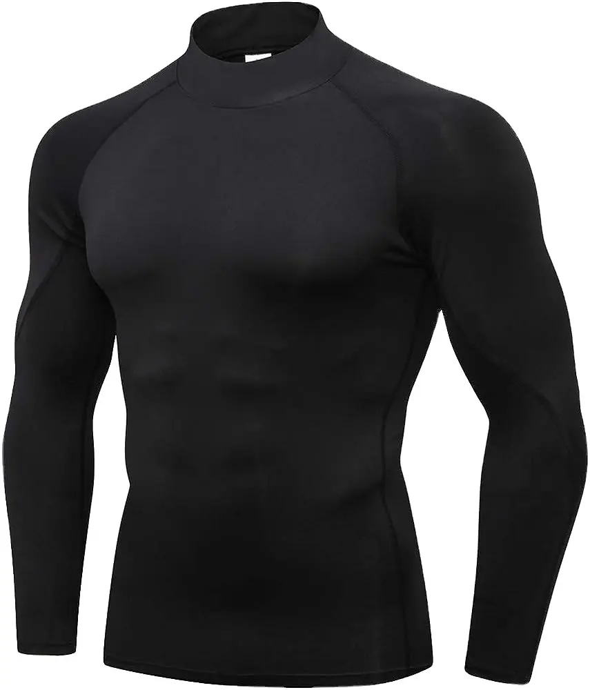 Custom Quick-dry Workout Gym Shirt Long Sleeve Sublimation Printing Compression Shirt Sportswear Seu logotipo Adultos seu projeto