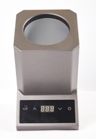 Refroidisseur de vin à bouteille unique thermoélectrique portable à boîtier gris
