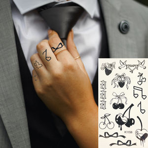 Fábrica al por mayor pequeño Animal flor tatuaje temporal desechable impermeable <span class=keywords><strong>mariposa</strong></span> cuerpo de lujo brazo <span class=keywords><strong>pierna</strong></span> tatuaje temporal falso - Product Image 5