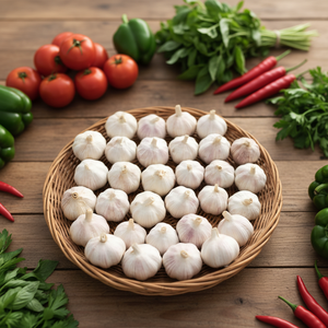 Alho Jin Xiang de Shandong, China, Fresco, Normal e Branco Puro, Colheita 2024, Alta Qualidade - Product Image 1