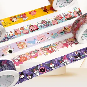 Tùy chỉnh in không thấm nước Nhật Bản masking tape nóng chảy & nước kích hoạt dính Washi Băng