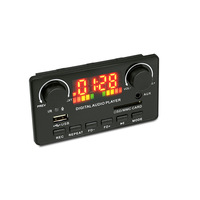 Tarjeta Decodificadora de MP3 de 2*40W, Amplificador, Reproductor de Música Digital MP3, Tarjeta de Música de Plástico ABS con Decodificador de Sonido a USB
