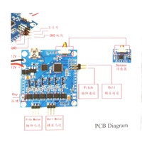 Controlador de Gimbal/PTZ BGC 3.1 sin Escobillas con Sensor 6050 para Multirrotor FPV