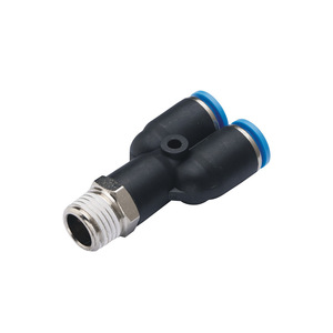 Xingyi Technology Pneumatic <b>Connector</b> PX4 6 8 10 M5 01 02 03 04 Branch Threaded Tee Y Type <b>Quick</b> Coupler Air Hose Fitting - Product Image 2